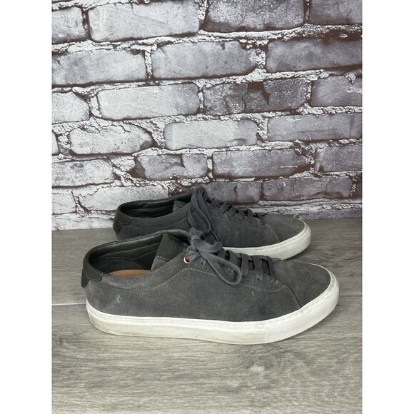 Goodman Brand Edge Charcoal Suede Casual Lace Low Top Sneakers Men Sz 42EU/9M US - Picture 16 of 16
